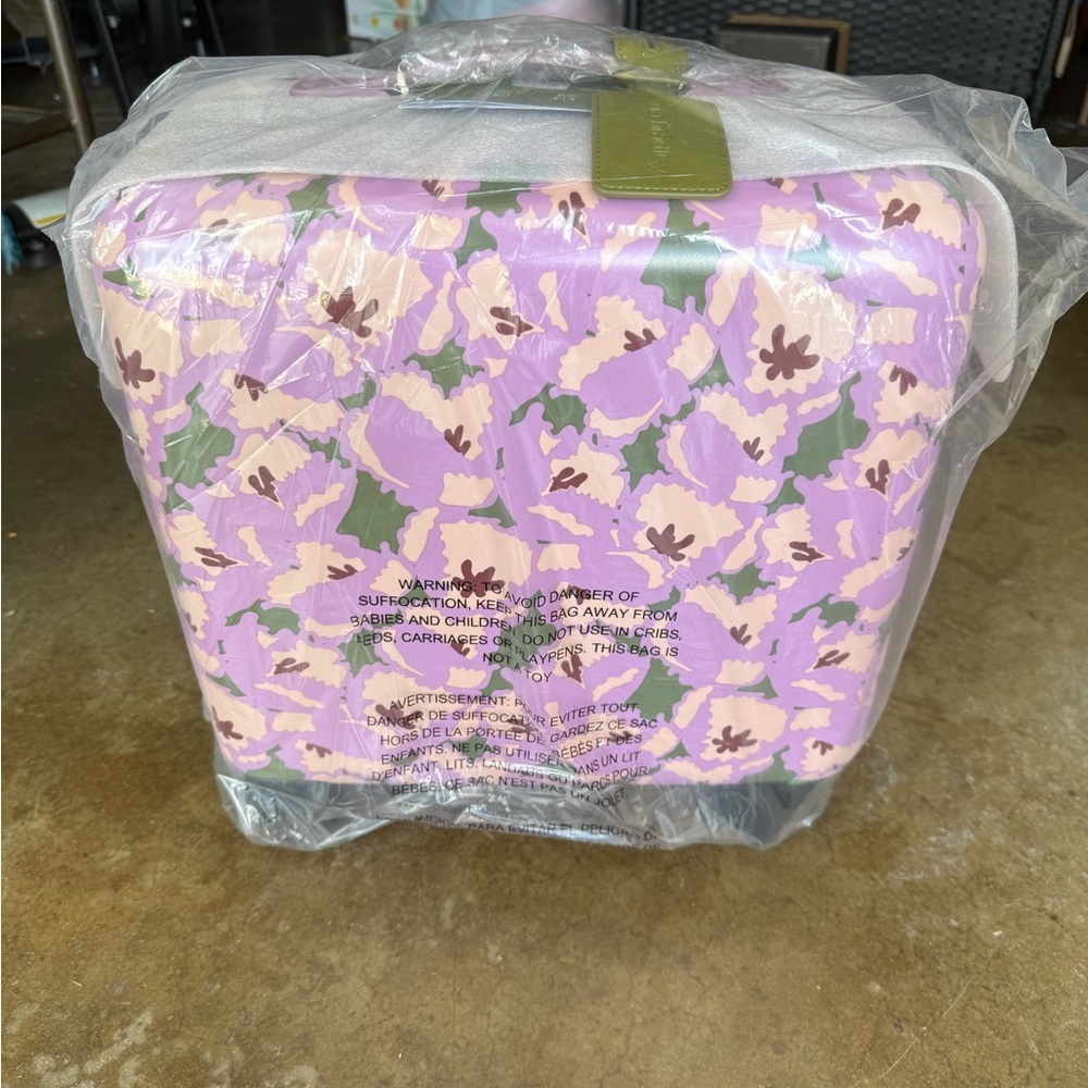 Vera Bradley Mini Adair Spinner in Curly Tulips Purple NEW IN BOX WITH TAGS